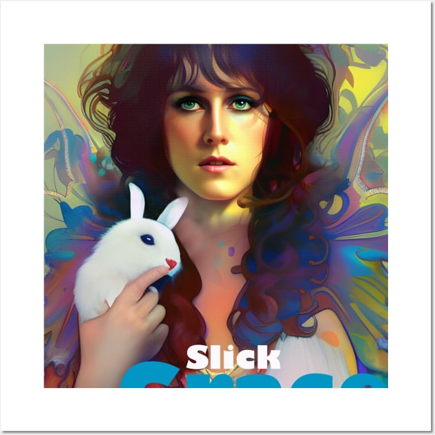 Grace Slick White Rabbit Wall Art by IconsPopArt